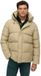 Superdry - Middellange Sport Pufferjas met Capuchon - Heren - Winter twig beige - XXXL