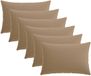 vidaXL Kussensloop 6 stuks Taupe 30 x 50 cm Polyester