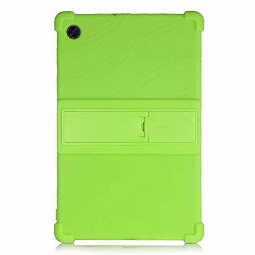 MOOPW Case voor Lenovo Tab M10 HD (2nd Gen) X306M/F 10.1 Inch Tablet 2020 Zacht Siliconen met Beugel Skins Schokbestendig Antislip Beschermend Hoes