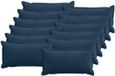 vidaXL Kussensloop Marineblauw 40 x 80 cm Corduroy Katoensatijn 12 stuks