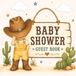 Baby Western Themed Baby Shower Guest Book