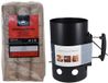 Barbecue startset - bbq - houtskoolaansteker - bbq starter - 10 kg briketten
