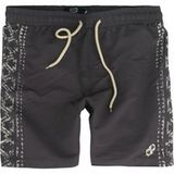 R.E.D. by EMP Zwembroek - Zwemshort met Azteekse print - S tot M - voor Mannen - zwart