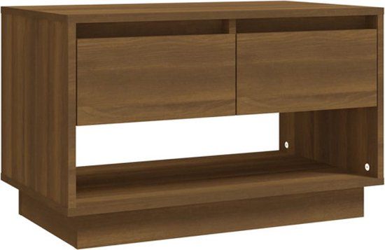 vidaXL Tv-meubel 70x41x44 cm bewerkt hout bruin eikenkleur