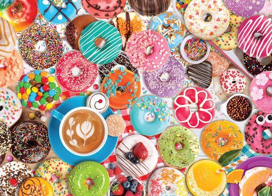 Eurographics Donut feest - Puzzel (1000 stukjes)
