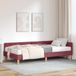 Maison Exclusive - Lit avec sommier intégré et matelas, 2 pièces, bordeaux, 100 x 200 cm, tissu