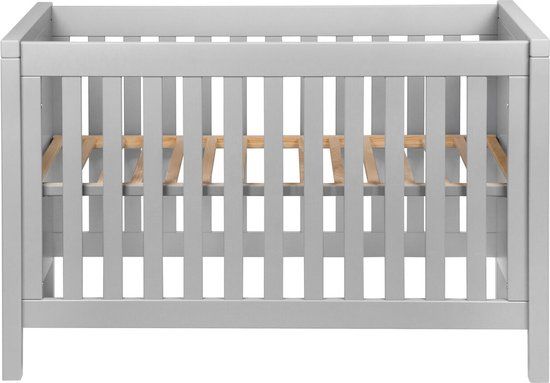 Quax Stripes Ledikant - 60x120 cm - Griffin Grey