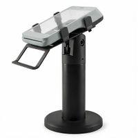 Techsuit Support pour terminal de paiement, rotation horizontale à 270 degrés, inclinaison à 30 degrés, adhésif 3M, largeur réglable, maintien stable, universel, noir