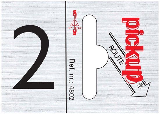 Pickup Route alulook 25x44 mm - cijfer 2