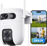 EZVIZ C9c Dual - Buiten Beveiligingscamera - 2K+2K Dual Lens - AI Persoons- en Voertuigdetectie - Automatische Tracking - Kleuren Nachtzicht - Tweeweg Audio - Wi-Fi 6