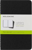 Moleskine S04916 Cahier Notitieboek, set van 3 stuks, effen, zwart, (QP313)