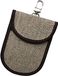Techsuit - RFID Anti-Theft (AF1) - pour Cartes & Clés, Cuir Imperméable, Fibre Hybride Métallique, Bloqueur EMF, 12,5x9 - Beige