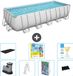 Bestway Rechthoekig Power Steel Zwembad - 640 x 274 x 132 cm - Grijs