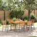 Prolenta Maison Exclusive - Tuinset, 7-delig, grijs, massief acaciahout