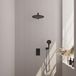 Brauer Black Edition Thermostatische Regendoucheset Inbouw - Hoofddouche 30 cm - Rechte Wandarm - 3 Weg - Handdouche 3 Standen - Doucheslang - Wandaansluitbocht - Mat Zwart