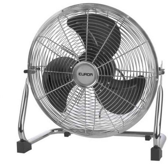 Eurom HVF14-2 Professionele Vloerventilator - 35.5 cm - Chroom