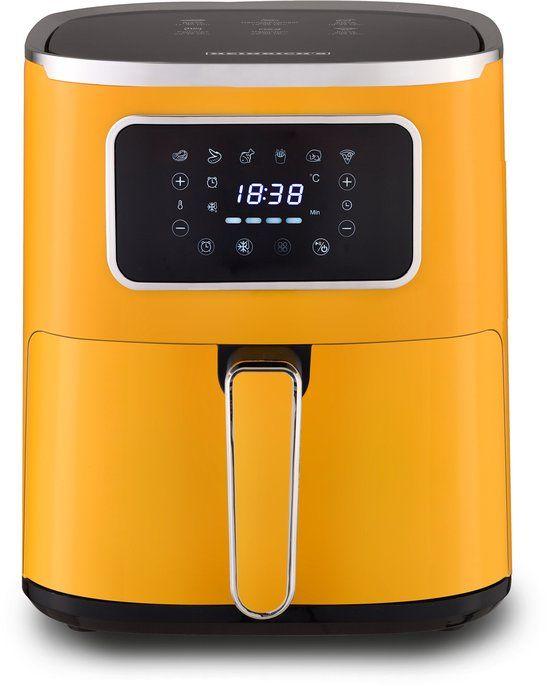 Heinrich's HFR 8216 - Airfryer - 5 Liter - Yellow - 6 Programs