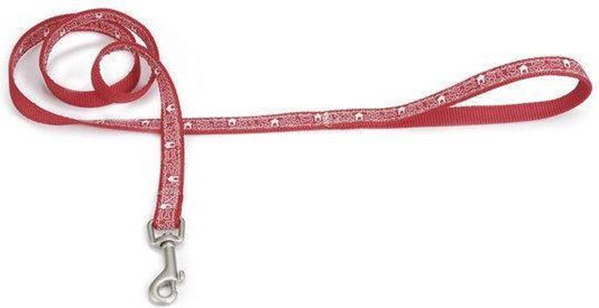 Beeztees Nylon looplijn Bones - Rood