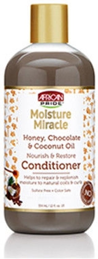 African Pride Moisture Miracle Honey Chocolate & Coconut Oil Nourish & Restore Conditioner 354ml