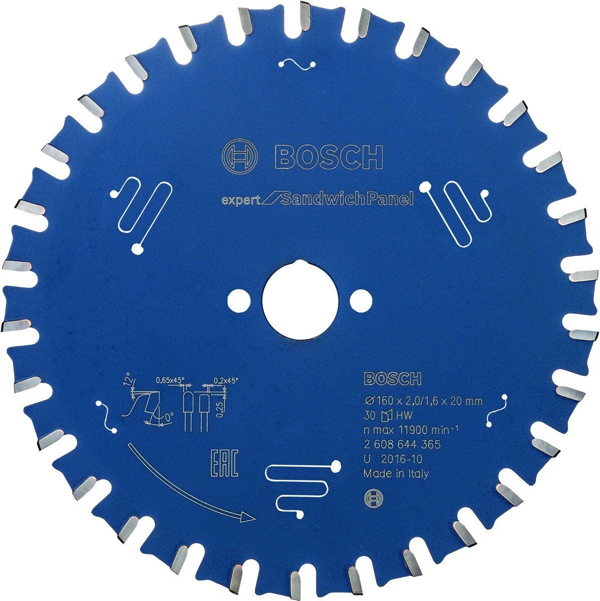 Bosch Blad Expert for Sandwich Panel 160x20x2