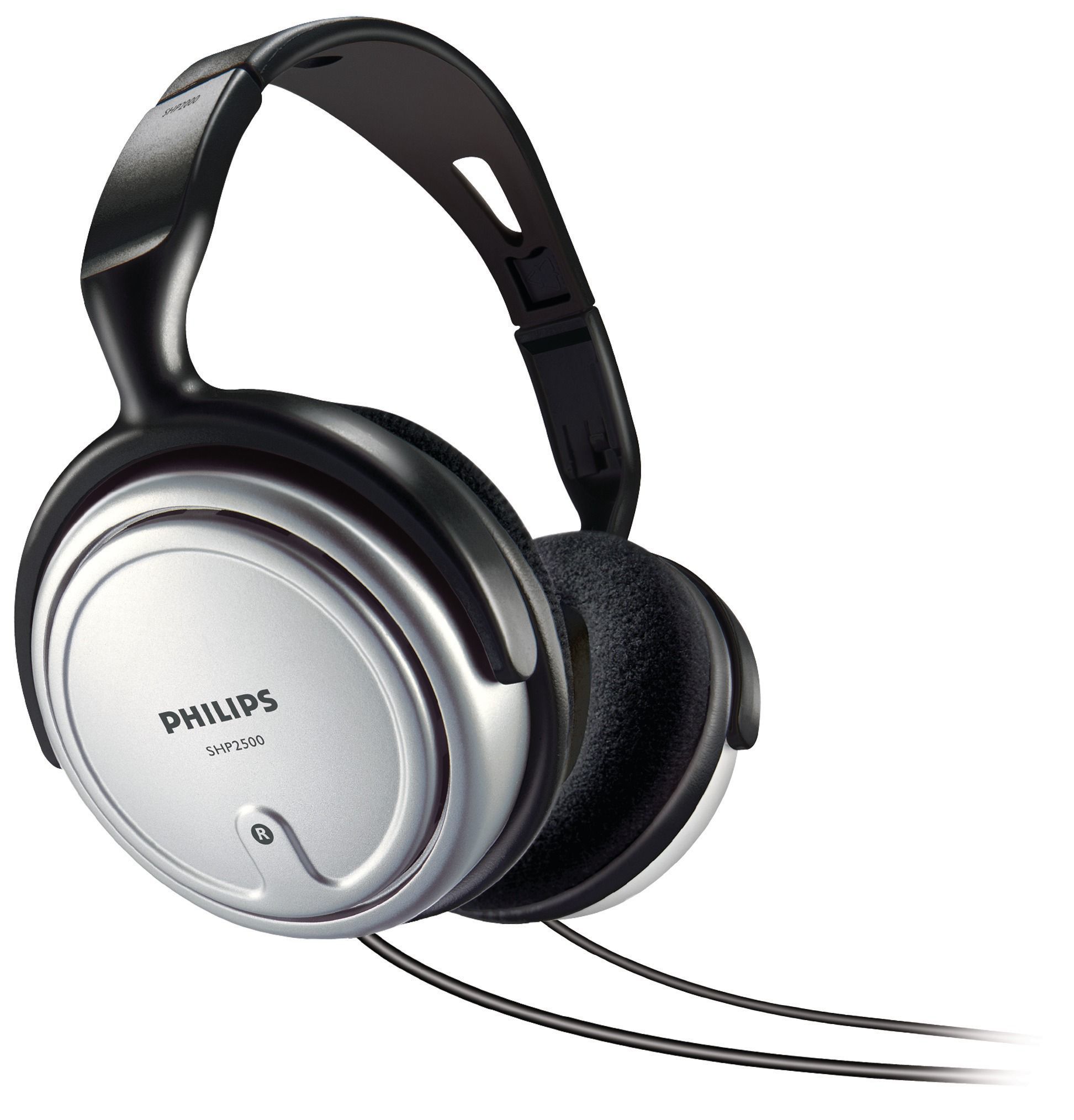 Philips SHP2500 Over-Ear Koptelefoon - Zwart/Zilver