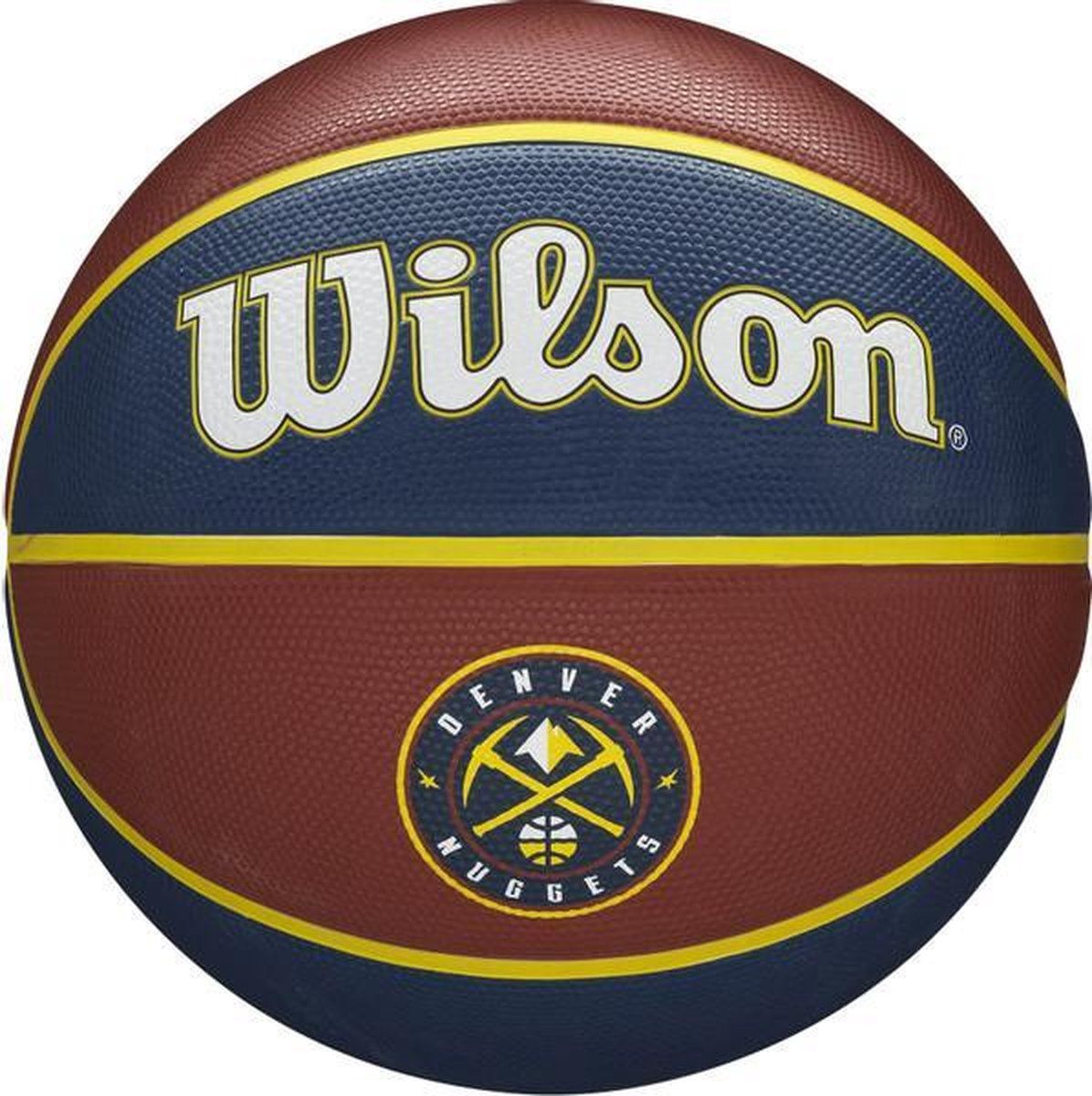 Wilson NBA Team Tribute Denver Nuggets Basketball - Brown - Size 7