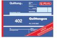 Herlitz Kwitantieblok 402, zelfkopiërend, A6 liggend, 2 x 40 vellen, kwitantie 402