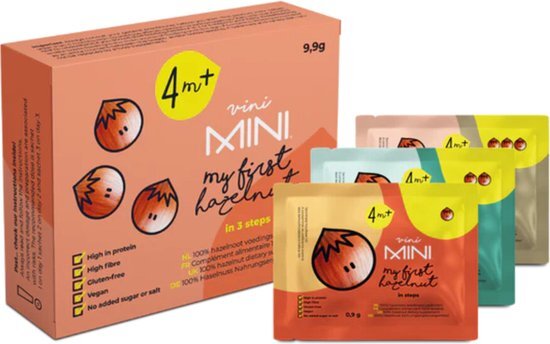 Vini Mini Hazelnoot Startkit- In 3 stappen - Babyvoeding - 4+ mnd