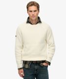 Superdry Homme Pull épais à Manches Raglan Cream Taille: S
