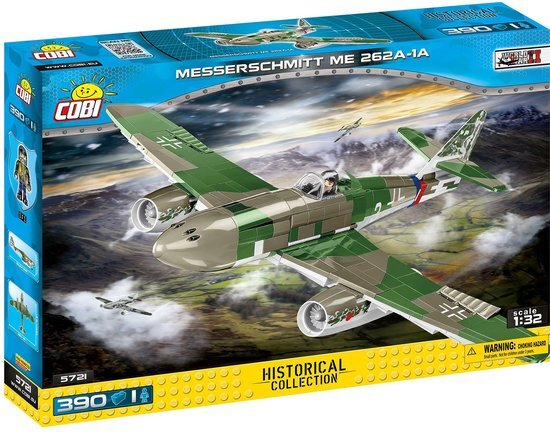 Cobi Bouwpakket Messerschmitt Me 262a-1a Abs Groen 382-delig