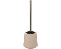 5Five Toilet/wc-borstel in houder - polyresin/metaal - beige - 40 cm