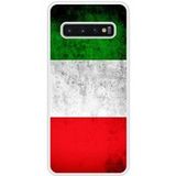 Samsung Galaxy S10 Drapeau italie Verstevigd hoesje met sublimatie bedrukking