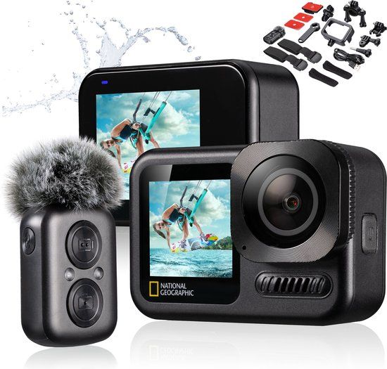 National Geographic Action Cam Explorer - 4K Ultra-HD - 60fps - WiFi