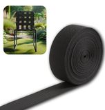 IPEA Elastische riem voor tuinmeubelen, strandstoelen, fauteuils, schommels, ligstoelen, banken, lounges, gestoffeerde meubels, 10 m, trekkoord voor rugleuningen, 50 mm
