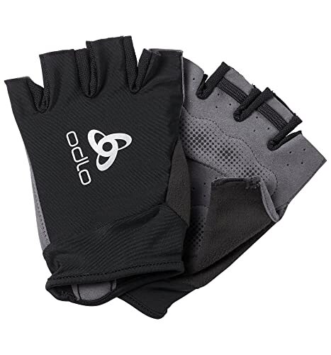 ODLO Unisex Active racefietshandschoen, zwart, L