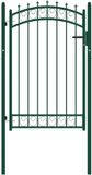 vidaXL Poort met speerpunten 100x150 cm staal groen