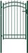 vidaXL Poort met speerpunten 100x150 cm staal groen