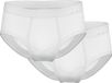 AMMANN Slip Slips Feinripp Set van 2 - Wit - Heren - Maat XXL