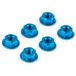 Standard Parts Ecrous M6 (x6) anodisé bleu