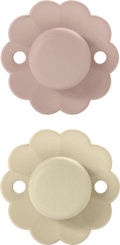 Suavinex Wonder Reversible Duo Gray/Mauve 0-6m 2 stuks Silicone Fopspenen