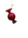 Balle de Noël 10cm en verre, couleur rouge 1 pièce