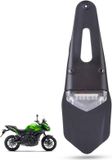 BeltAvenue Holding B.V. Lampe de moto éclairage LED pour garde-boue feu arrière éclairage de plaque d'immatriculation ABS lumière de sécurité feu arrière pour moto moto tout-terrain (Argent)