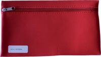 Office Schooletui helder rood 15x26cm met rits skai