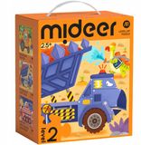 Mideer Puzzelset Enfants: Dinosaurus Engineering 3x (9, 12, 16 Stuks)