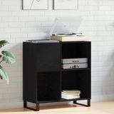 vidaXL Meuble pour disques Chêne noir 84,5 x 38 x 89 cm Bois transformé