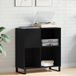 vidaXL Meuble pour disques Chêne noir 84,5 x 38 x 89 cm Bois transformé