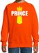 Bellatio Decorations Shoppartners Bv Koningsdag sweater Prince met kroontje oranje - kinderen - Kingsday outfit / kleding / trui 118/128 (7-8 jaar)