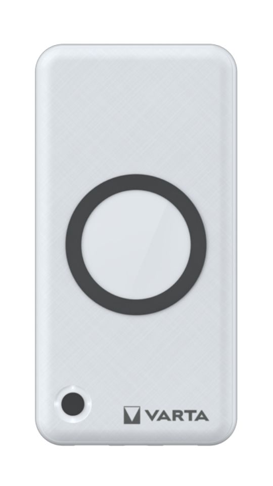 Varta 15000 mAh Powerbank - Draadloos Opladen - Wit