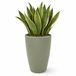 Mega Collections Plantenpot / bloempot Essence Egg pot - kunststof - olijf groen - binnen/buiten - D45 x H53 cm