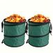 Unyqoos® Sac à déchets de jardin pliable avec fonction pop-up et poignées robustes